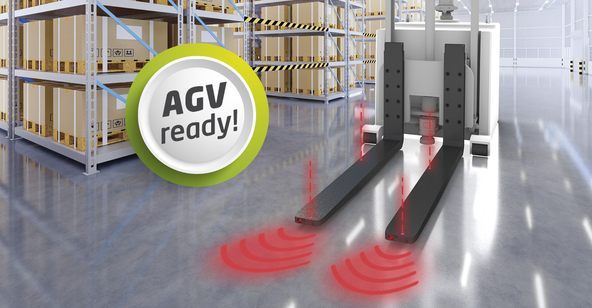 SmartFork AGV-ready! Sichere Ladungserkennung und -aufnahme mit AGV / FTS