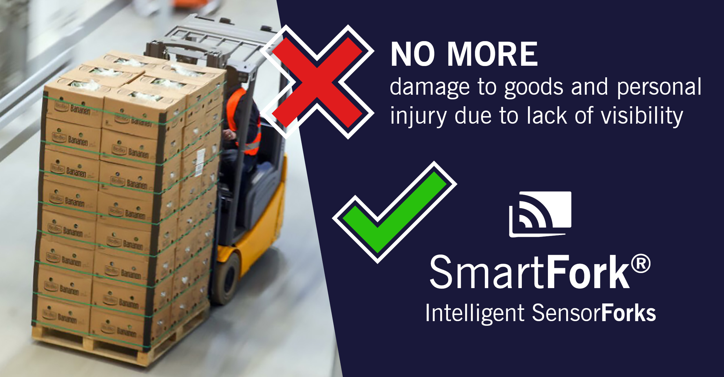 Forklift assistance systems for more safety and efficiency